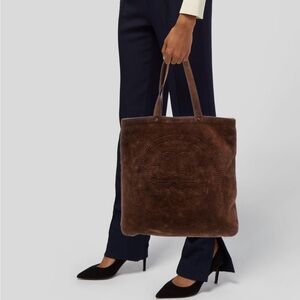 Tory Burch Brown Suede Tote